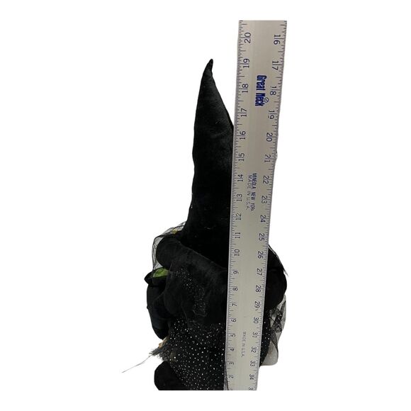 Rae Dunn Halloween Gnome Witch’s Brew Weighted Shelf Sitter Decor Black Hat Fall - Picture 3 of 9